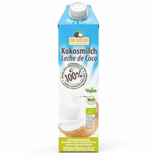 Dr. Goerg Premium Kokosmilch - Bio - 1000ml x 6  - 6er Pack VPE