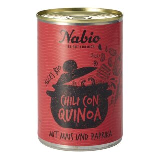 Nabio Eintopf Chili con Quinoa - Bio - 400g x 6  - 6er Pack VPE