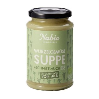 Nabio Wurzelgemüse Suppe + Schnittlauch VON HIER - Bio - 375ml x 6  - 6er Pack VPE