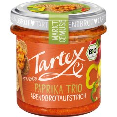 Tartex Markt-Gemüse Paprika Trio - Bio - 135g x 6  -...