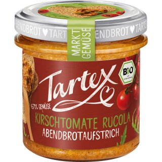 Tartex Markt-Gemüse Kirschtomate Rucola - Bio - 135g x 6  - 6er Pack VPE