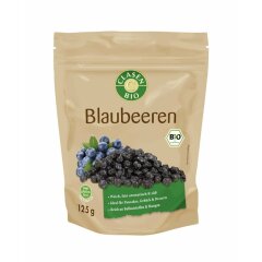 Clasen Bio Blaubeeren - Bio - 125g x 8  - 8er Pack VPE