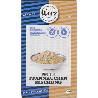 Werz Protein Pfannkuchen Mischung glutenfrei - Bio - 250g x 4  - 4er Pack VPE