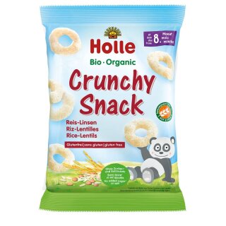 Holle Crunchy Snack Reis-Linsen - Bio - 25g x 8  - 8er Pack VPE