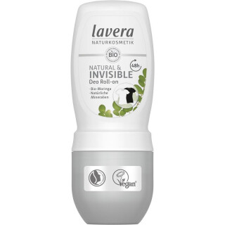 Lavera Deo Roll-on NATURAL & INVISIBLE - 50ml x 4  - 4er Pack VPE