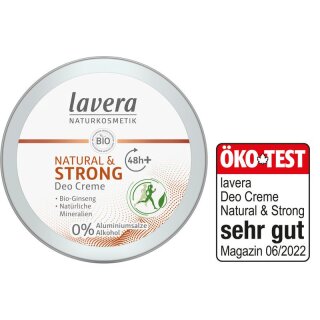 Lavera Deo Creme NATURAL & STRONG - 50ml x 6  - 6er Pack VPE