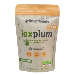 Louie’s Laxplum fermentierte grüne Pflaume 15 Stück - 220g x 16  - 16er Pack VPE