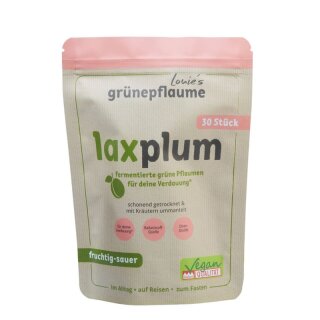 Louie?s Laxplum fermentierte grüne Pflaume 30 Stück - 450g x 6  - 6er Pack VPE