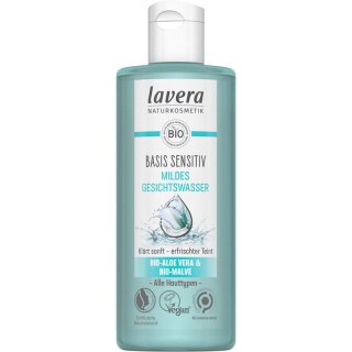 Lavera basis sensitiv Mildes Gesichtswasser - 200ml x 4  - 4er Pack VPE