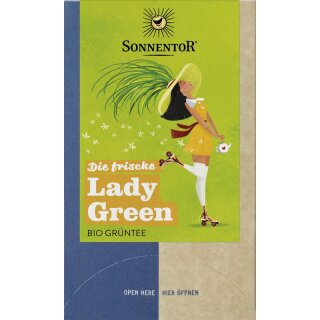 Sonnentor Die frische Lady Green Tee Doppelkammerbeutel - Bio - 21,6g