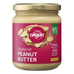 Davert Crunchy Peanut Butter 5x - Bio - 250g