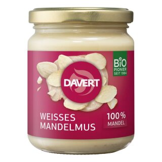 Davert Weißes Mandelmus - Bio - 250g x 5  - 5er Pack VPE