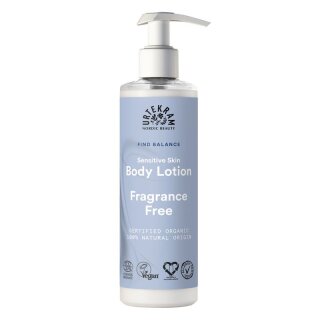 Urtekram Fragrance Free Sensitive Skin Body Lotion - 245ml x 6  - 6er Pack VPE