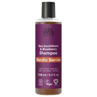 Urtekram Nordic Berries Shampoo strapaziertes Haar - 250ml x 6  - 6er Pack VPE