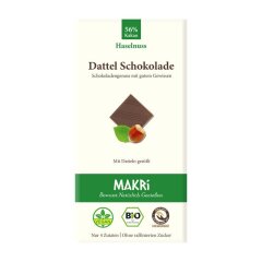 Makri Dattel Schokolade Haselnuss 56% - Bio - 85g