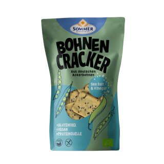Sommer Bohnen Cracker Sea-Salt & Vinegar glutenfrei - Bio - 100g