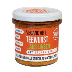 Hedi Vegane Art. . Teewurst mit grünem Pfeffer - Bio...