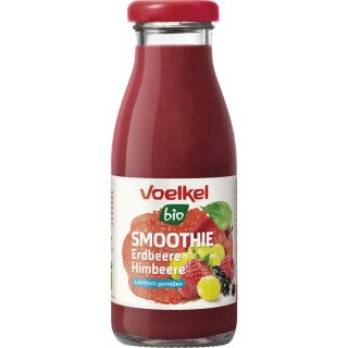Voelkel Smoothie Erdbeere Himbeere kühlpflichtig - Bio - 0,25l x 6  - 6er Pack VPE
