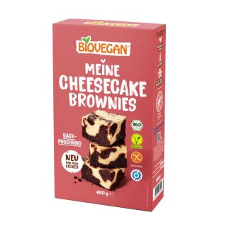Biovegan Meine Cheesecake Brownies BIO - Bio - 480g x 6  - 6er Pack VPE