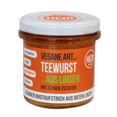 Hedi Vegane Art. . Teewurst mit feinen Zutaten - Bio - 140g
