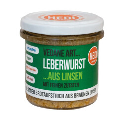 Hedi Vegane Art. . Leberwurst mit feinen Zutaten - Bio -...