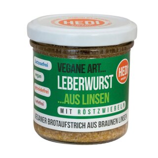 Hedi Vegane Art. . Leberwurst mit Röstzwiebeln - Bio - 140g