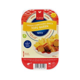 Viana Tofu Queen Veggie Currywurst-Snack - Bio - 250g