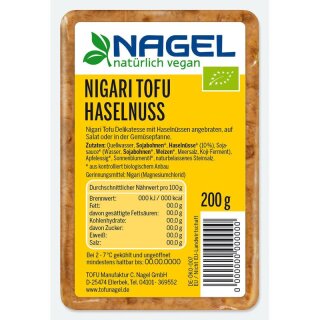 Nagel Nigari Tofu Haselnuss - Bio - 200g