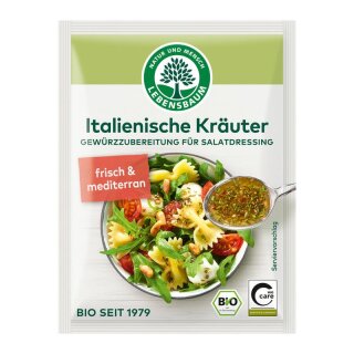 Lebensbaum Italienische Kräuter Würzmischung für Salatdressing - Bio - 3x 5g